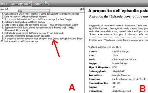 Come utilizzare il catalogo generale interattivo (2)