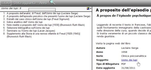 Guida all'uso del catalogo (4)