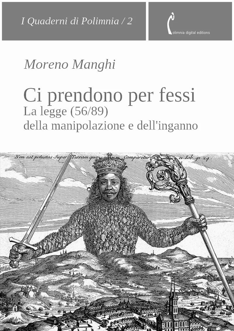 Moreno Manghi, Ci prendono per fessi